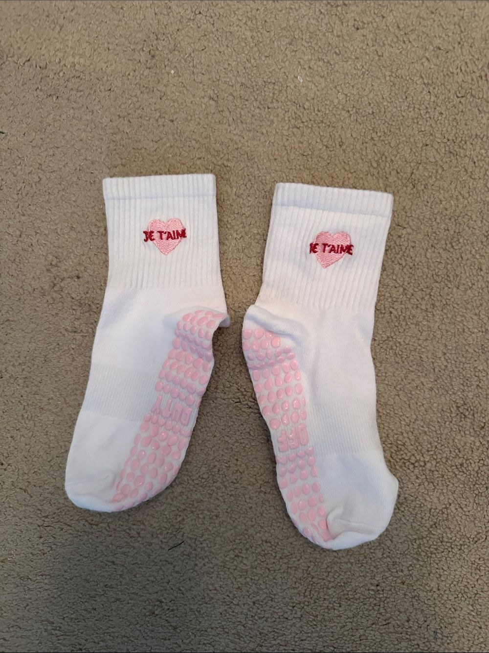 Grip Socks New with Heart
